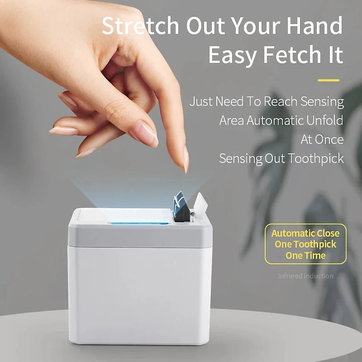 toothpick holder with automatic sensor dispenser