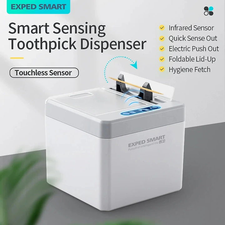 toothpick holder with automatic sensor dispenser