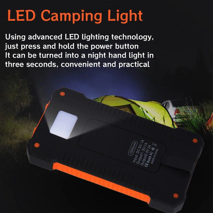 200000mAh Solar Power Bank – Infinite Power for Your Outdoor Adventures